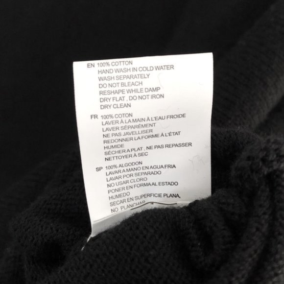 New Cloth by Design Convertible Tie Side Slit Sweater Black Purple Size XS - Picture 16 of 16